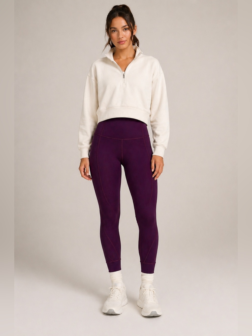 Lululemon Hot Like Agni Pant Darkest Magenta Purple Mesh Leggings Size 4